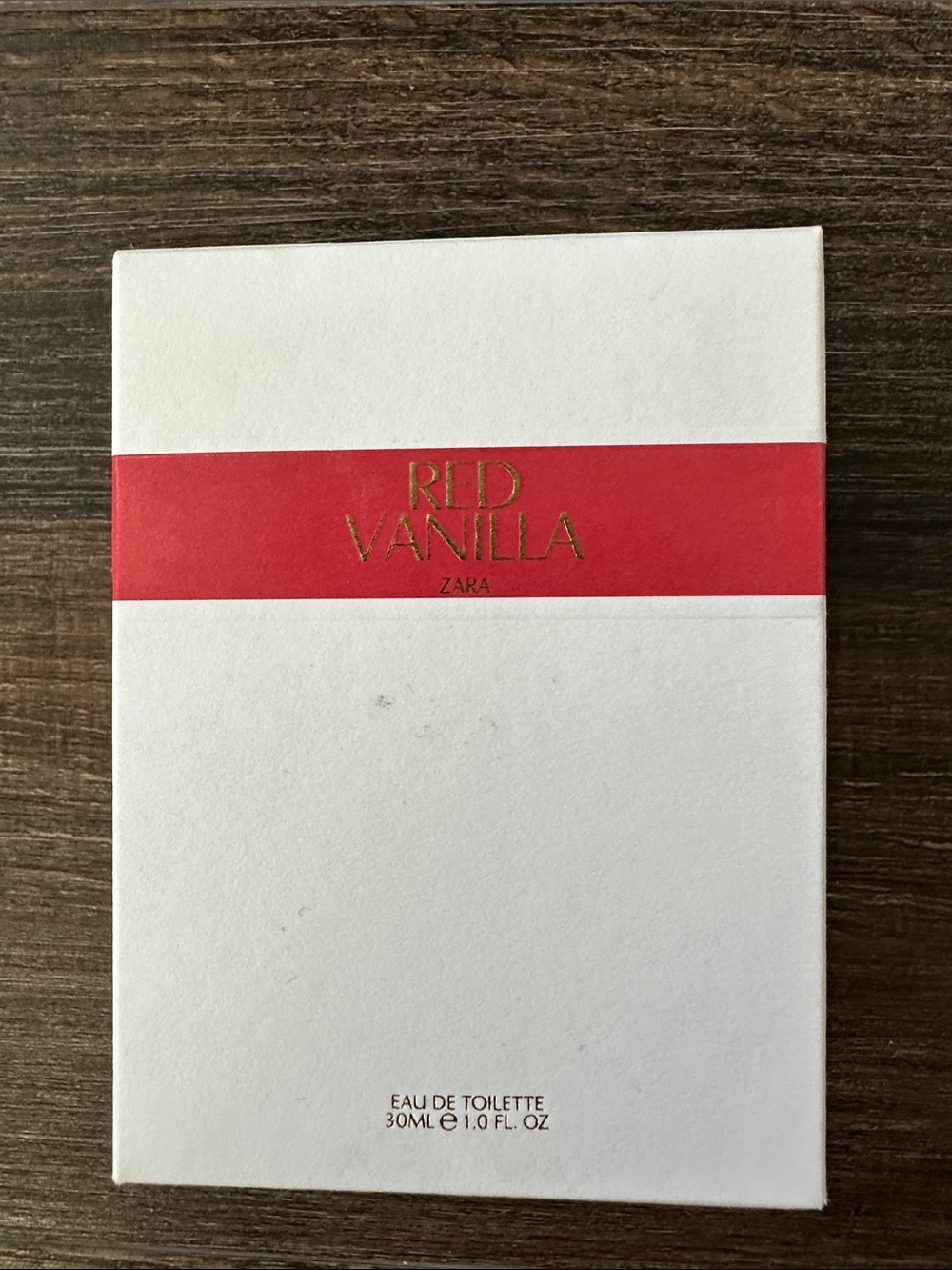 Zara Red Vanilla - White & Red Packaging
